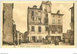 20.CORTE.n°18777.STATUE ET PLACE GAFFORY - Corte