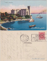 Cartoline Triest Trieste Castello Di Miramare/Schloss Miramar 1928 - Andere & Zonder Classificatie