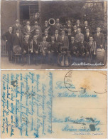 Ansichtskarte  Bläserverein Gruppenbild 1922 - Unclassified