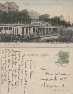 Karlsbad Karlovy Vary Mühlbrunnenkolonnade Während Der Trinkkur 1907  - Tchéquie