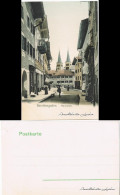 Ansichtskarte Berchtesgaden Markplatz Mit Gasthof 1913  - Berchtesgaden