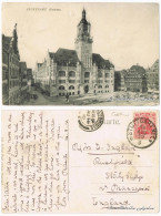 Ansichtskarte Stuttgart Markttreiben Am Rathaus 1920  - Stuttgart