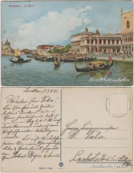 Cartoline Venedig Venezia Il Molo/Kanal Mit Gondeln 1921  - Other & Unclassified