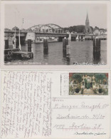 Postcard Sonderburg Sønderborg Brücke Anlegestelle Und Stadt 1989  - Denmark