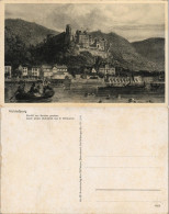 Heidelberg Heidelberger Schloss Vom Neckar Aus, Künstlerkarte 1920 - Heidelberg