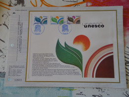 Tirage Limité Classeur Timbre Premier Jour  C.E.F Unesco 1976 - Documentos Del Correo