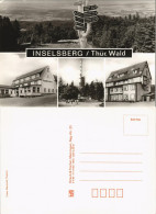Brotterode Inselsberg Inselberg DDR Mehrbildkarte 4 Ansichten 1989 - Otros & Sin Clasificación