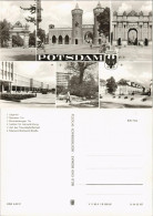 Potsdam DDR Mehrbild-AK Institut Lehrbildung, Freundschaftsinsel, Jägertor 1982 - Potsdam