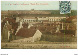 14.CAEN.n°4577.LA GARE DE L'OUEST,VUE D'ENSEMBLE - Caen