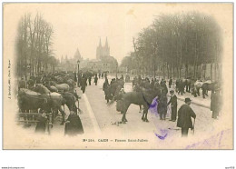 14.CAEN.n°32.FOSSES SAINT JULIEN.MARCHE AUX CHEVAUX.TACHES - Caen