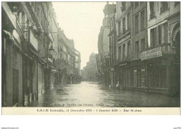 14.CAEN.n°28687.CAEN INONDE.31 DECEMBRE 1925.1er JANVIER 1926.RUE ST JEAN - Caen