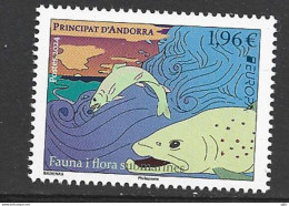 2024 ANDORRA. Europa CEPT. (FR) Fauna Y Flora Submarinas. Sello Nuevo ** - Unused Stamps