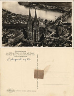 Ansichtskarte Köln Fliegeraufnahme Mit Blick Auf Haupt-Bahnhof U. Dom 1933 - Köln