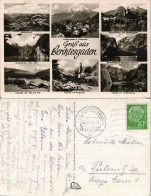 Ansichtskarte Berchtesgaden Mehrbildkarte Mit 8 Foto-Ansichten 1955 - Berchtesgaden