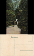 Ansichtskarte Eisenach Drachenschlucht Feine Herrschaften 1908 - Eisenach