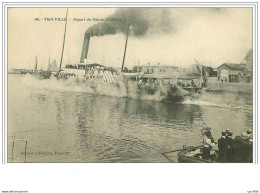 14.TROUVILLE.DEPART D'UN BATEAU DU HAVRE - Trouville