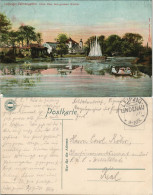 Ansichtskarte Leipzig Palmengarten. Blick über Den Grossen Weiher. 1907 - Leipzig