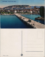 Ansichtskarte Genf Genève 730 Genève. Pont Du Mont Blanc 1909 - Andere & Zonder Classificatie