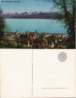 Ansichtskarte Neuenburg Neuchâtel (Neufchâtel) Stadt Und Bergkette 1913 - Altri & Non Classificati