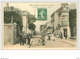14.SAINT AUBIN SUR MER.GRANDE RUE ET BUREAU DE POSTE - Saint Aubin