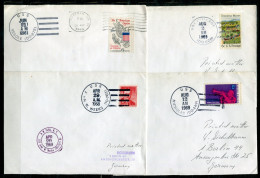 USA Schiffspost, Navire, Paquebot, Ship Letter, USS John W. Weeks, Vesole, Nicholas, Mullany - Poststempel