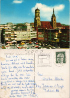 Ansichtskarte Stuttgart Marktplatz Und Stiftskirche 1971 - Stuttgart
