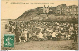 14.ARROMANCHES.SUR LA PLAGE, JOUR DE TRAVAUX DE SABLE - Arromanches