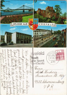 Krefeld Crefeld Mehrbild-AK Mit Rhein-Brücke, Stadt-Theater, Burg, Ostwall 1984 - Krefeld