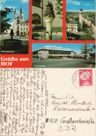 Hof (Saale) Mehrbild-AK Mit Freiheitshalle, Kirche, Brunnen, Rathaus 1980 - Hof