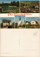 Ober-Ramstadt Mehrbildkarte Hessen Schwimmbad Panorama Kirche Gebäude 1960 - Otros & Sin Clasificación