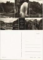 Ansichtskarte Rathen MB: Elbdampfer, Wasserfall 1972 - Rathen