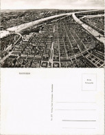 Mannheim Panorama-Ansicht Stadt Aus Der Vogelschau-Perspektive 1960 - Mannheim