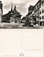 Ansichtskarte Stein Am Rhein Rathaus Rathausplatz 1960 - Sonstige & Ohne Zuordnung