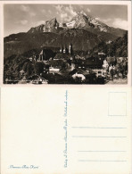 Ansichtskarte Berchtesgaden Panorama Ort Und Alpen Berg 1950 - Berchtesgaden
