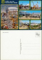 Ansichtskarte Hannover Mehrbildkarte Div. Messen Ansichten Messegelände 1980 - Hannover
