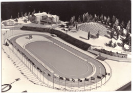 1957 CORTINA  1  PLASTICO ANELLO OLIMPICO  STADIO BELLUNO - Belluno