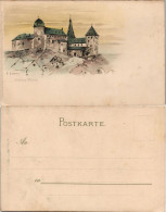 Ansichtskarte Mylau-Reichenbach (Vogtland) Kaiserschloss - Künstlerkarte 1908 - Mylau