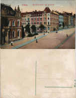 Ansichtskarte Zittau Bahnhofstraße Mit Postamt 1910 - Zittau