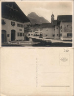 Ansichtskarte Mittenwald Strassenpartie Echtfoto-Ansicht 1930 - Mittenwald
