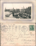 Ansichtskarte Hamburg Jungfernstieg Mit Alsterdamm 1910 Passepartout - Other & Unclassified