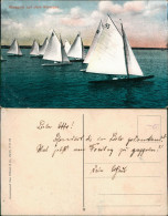 Ansichtskarte Wannsee-Berlin Absegeln Auf Dem Wannsee 1910 - Wannsee