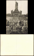 Rüdesheim (Rhein) Niederwalddenkmal Gruppenbild Imperial Chemnitz 1936 - Ruedesheim A. Rh.