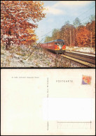Ansichtskarte  Deutsche Bahn Werbekarte Zug Im Winter 1975 - Trains