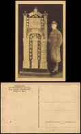 Postkarte Goslar KUNSTUHR Aus Strohhalmen Gefertigt Aug Lehrke Eisenbahner 1920 - Goslar