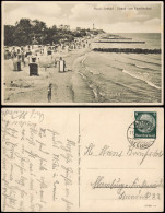 Postcard Horst-Seebad Niechorze Strandleben - Blick Zum Leuchtturm 1938 - Pommern