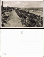 Postcard Großmöllen Mielno Strand. RESTAURANT 1934 - Pommern