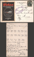 BELGICA OCUPACION ALEMANA 1916 SELLO GERMANIA MARCA TAMINES PUBLICIDAD FERROCARRIL RAILWAY - Autres & Non Classés