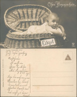 Glückwunsch Geburt Eines Kindes Eilgut - Ohne Bezugsschein 1914 - Otros & Sin Clasificación