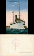 Turbinen-Schnelldampfer Cobra. Schiffe Dampfer Steamer 1914  Bordstempel - Dampfer