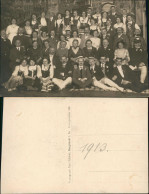 Soziales Leben: Gruppenfoto Photograph Karl Mäckel BURGSTÄDT Sachsen 1913 - Unclassified